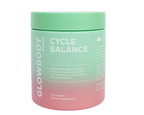 Glowbody Supps Cycle Balance Supplement packaging on a white background. Female multi vitamin