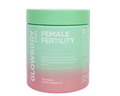 Glowbody Supps Female Fertility Supplement packaging on a white background. Female multi vitamin
