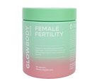 Glowbody Supps Female Fertility Supplement packaging on a white background. Female multi vitamin